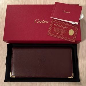 Cartier Mustline Bordeaux Long Wallet - full inclusion
